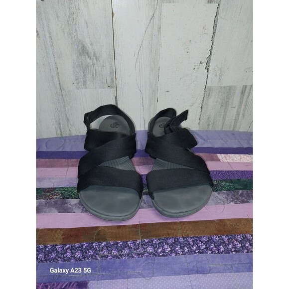 Clarks Cloudsteppers Sandals Womens 7 M Hook and Loop Slingback Comfort Shoes - Picture 8 of 8
